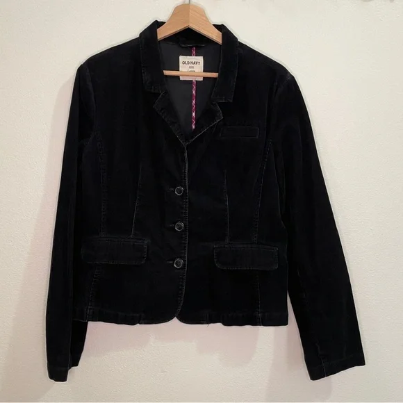 Old Navy Corduroy Blazer - Black - Picture 1 of 16